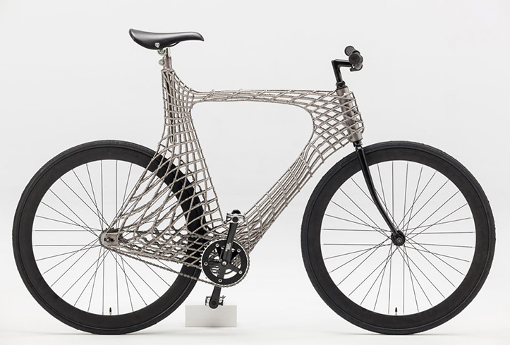 Cycling the world’s first 3D-printed steel bridge on the world’s first 3D-printed bicycle