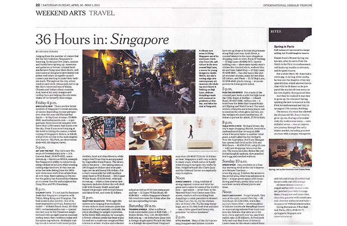 ‘36 Hours in Singapore’